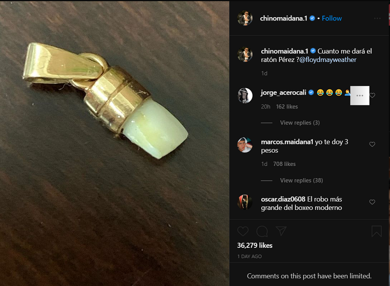 Maidana tuyên bố vẫn còn giữ chiếc răng bị đấm gãy của Mayweather
